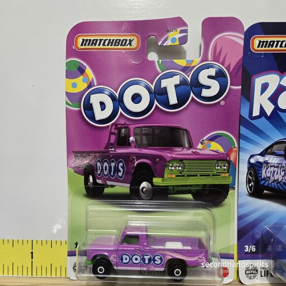 Matchbox Candy Cars Limited Edition Junior Mints Razzles And Dots New - Picture 3 of 6